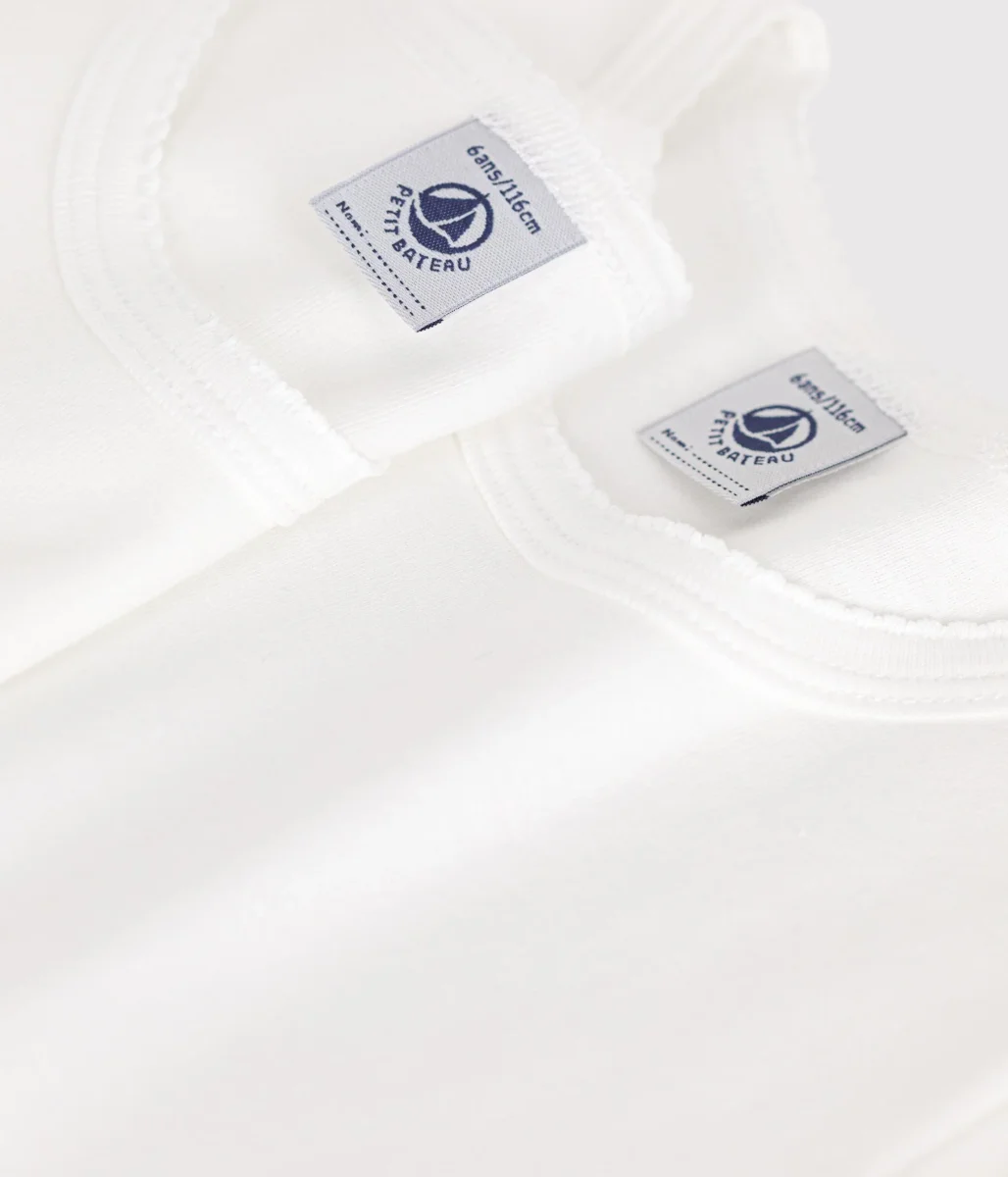 Confezione da 2 t-shirt bianche manica corta bambina - immagine 5