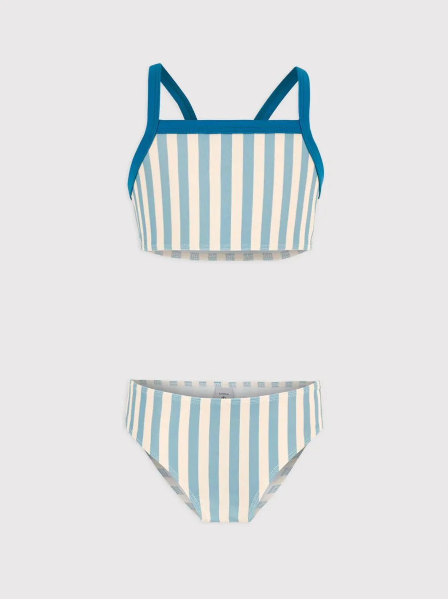 Costume 2 pezzi a righe bambina