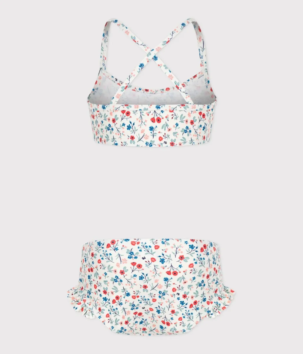 Costume da bagno 2 pezzi a fiori bambina - immagine 3