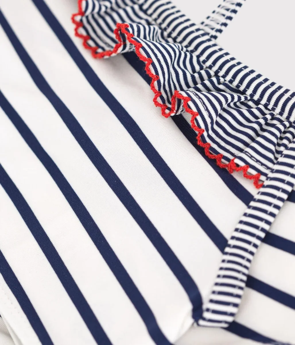 Costume da bagno a 2 pezzi a righe bambina - immagine 7