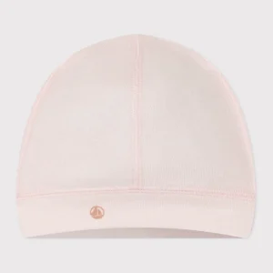 Cuffietta in cotone tinta unita neonato