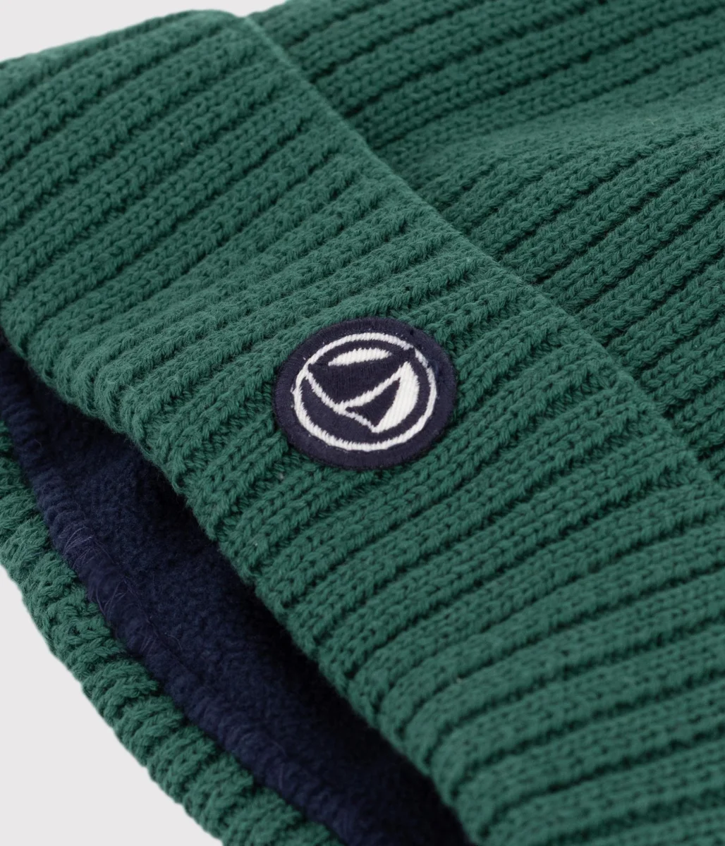 Cuffietta in maglia foderata in pile bambino - immagine 4