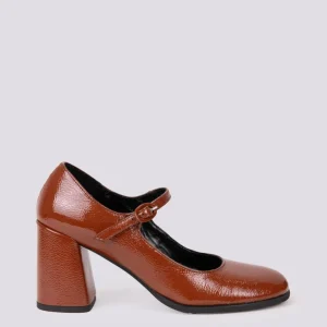 DECOLLETE CON CINTURINO IN NAPLAK CUOIO