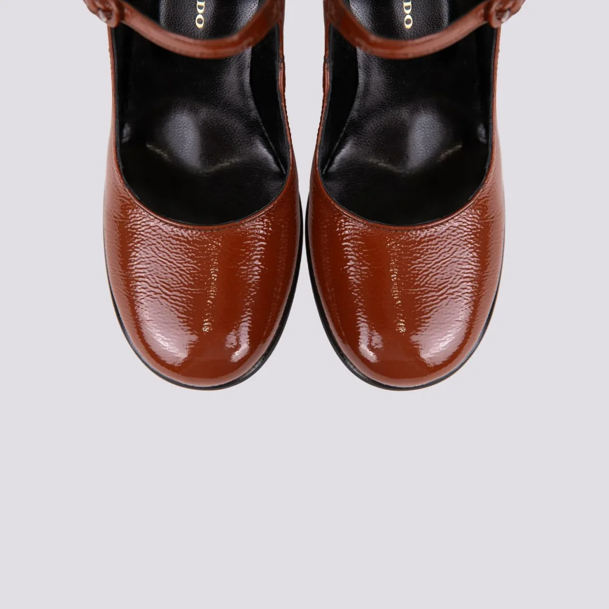 DECOLLETE CON CINTURINO IN NAPLAK CUOIO - immagine 5