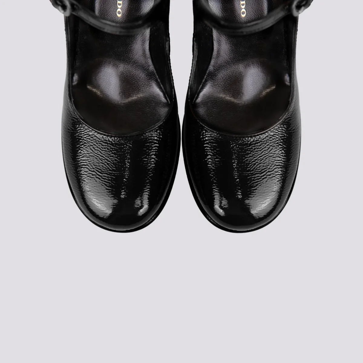 DECOLLETE CON CINTURINO IN NAPLAK NERO - immagine 5