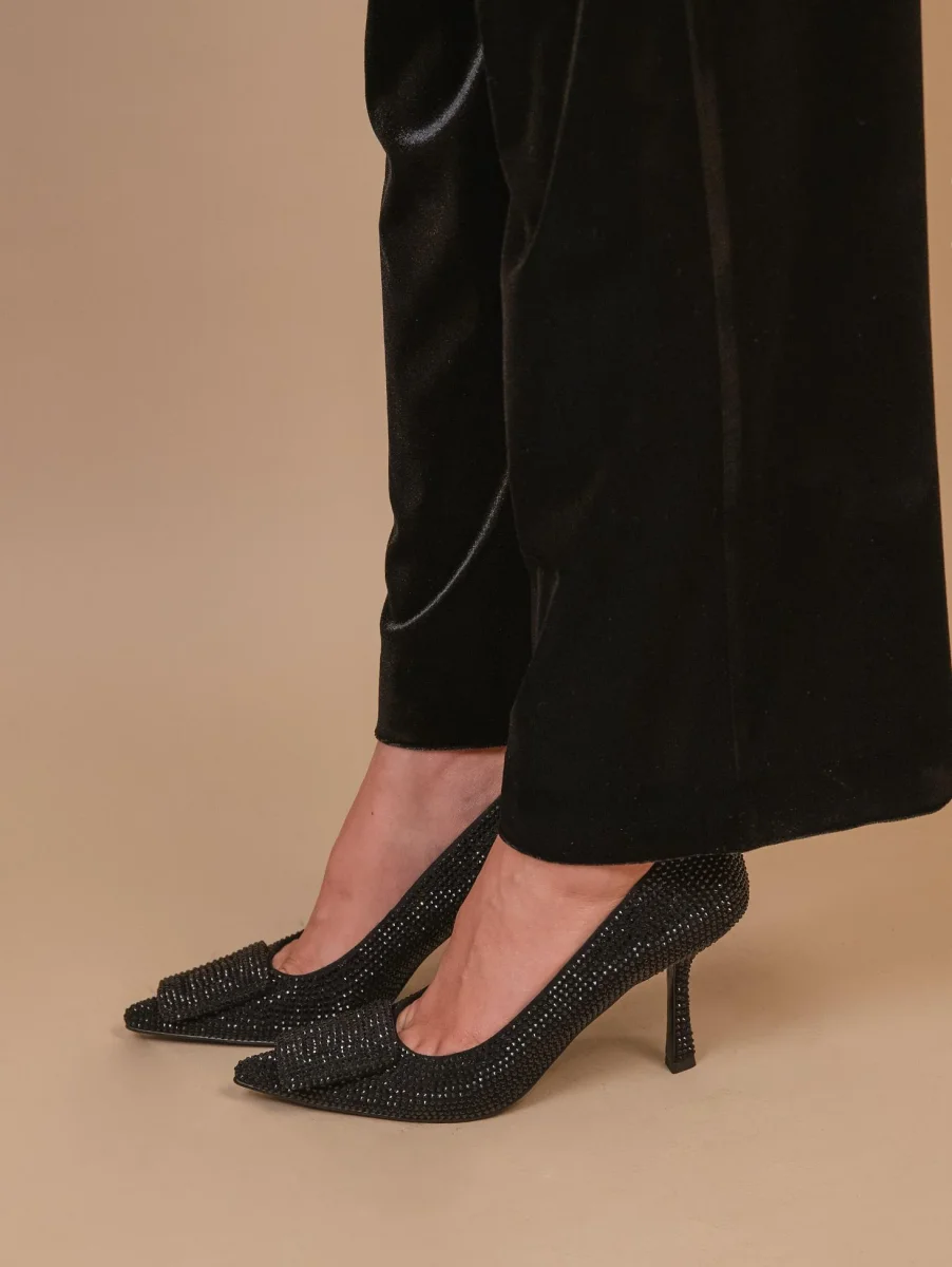 DECOLLETE CON FIBBIA E STRASS NERA - immagine 7