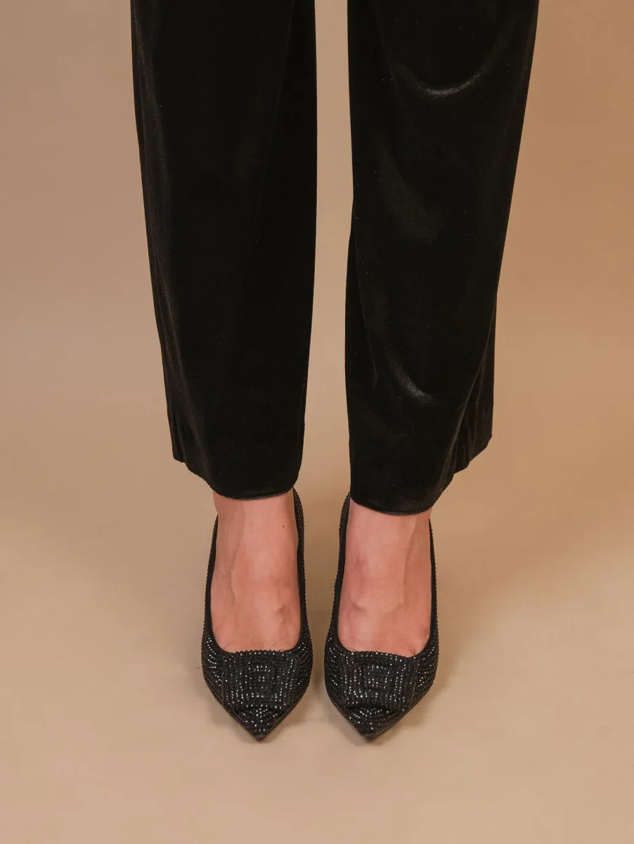 DECOLLETE CON FIBBIA E STRASS NERA - immagine 6