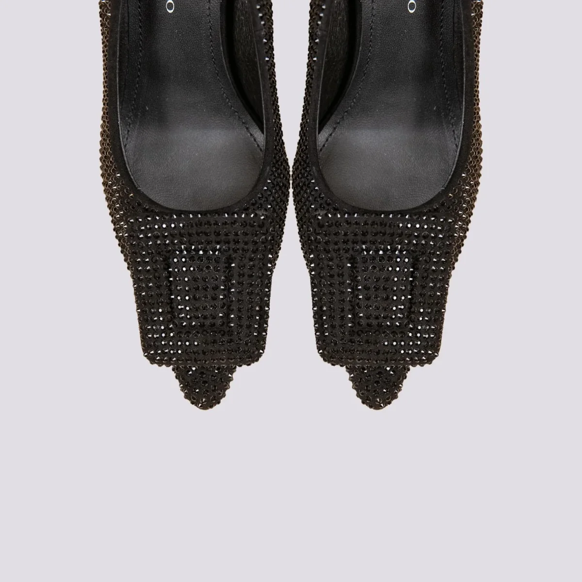 DECOLLETE CON FIBBIA E STRASS NERA - immagine 5