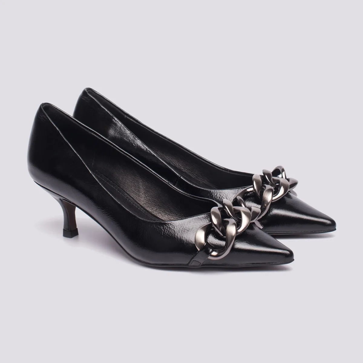 D+COLLET+ IN PELLE CON MAXI CATENA - immagine 3