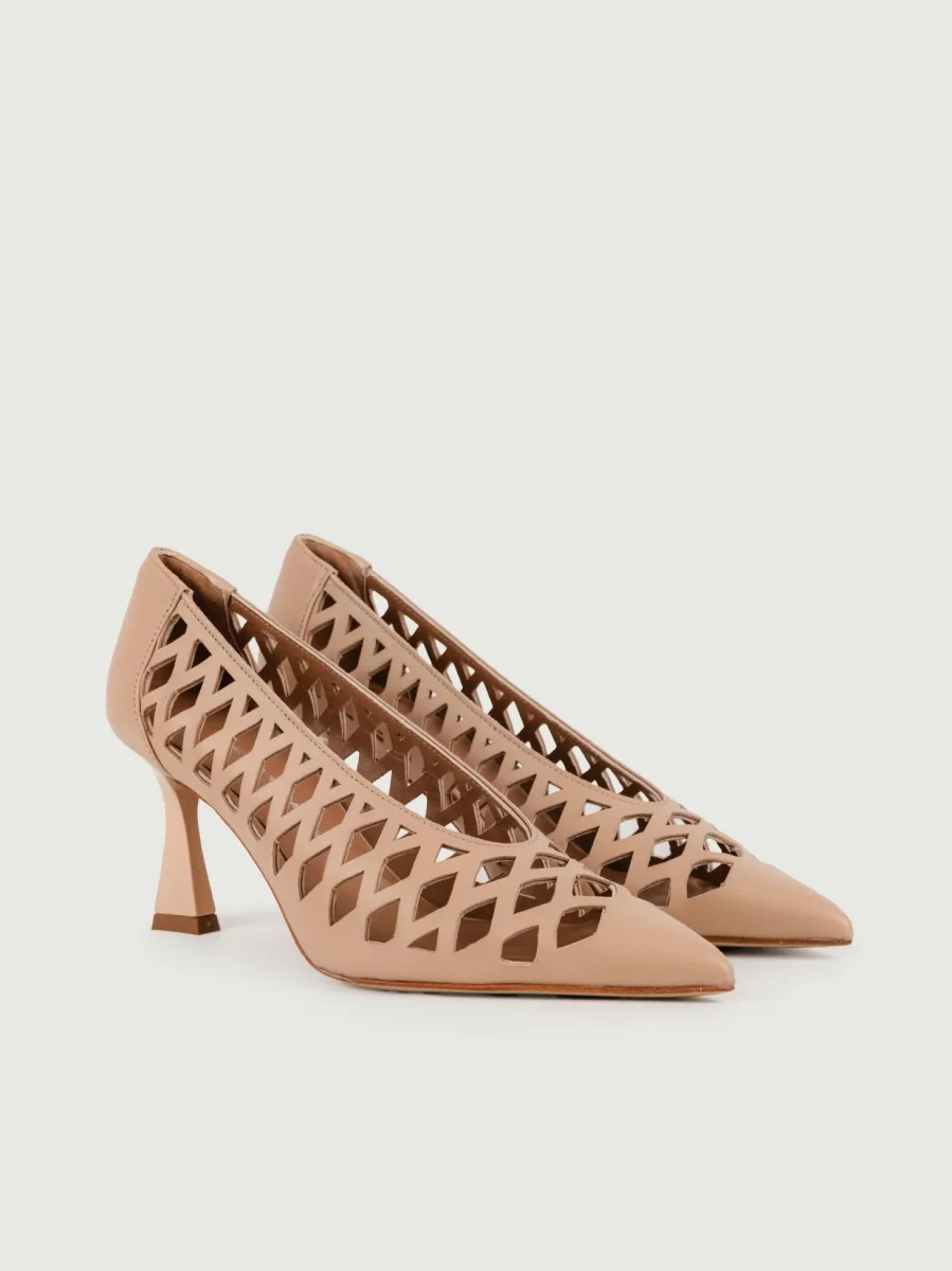 Décolleté TRAFORATA BEIGE - immagine 3