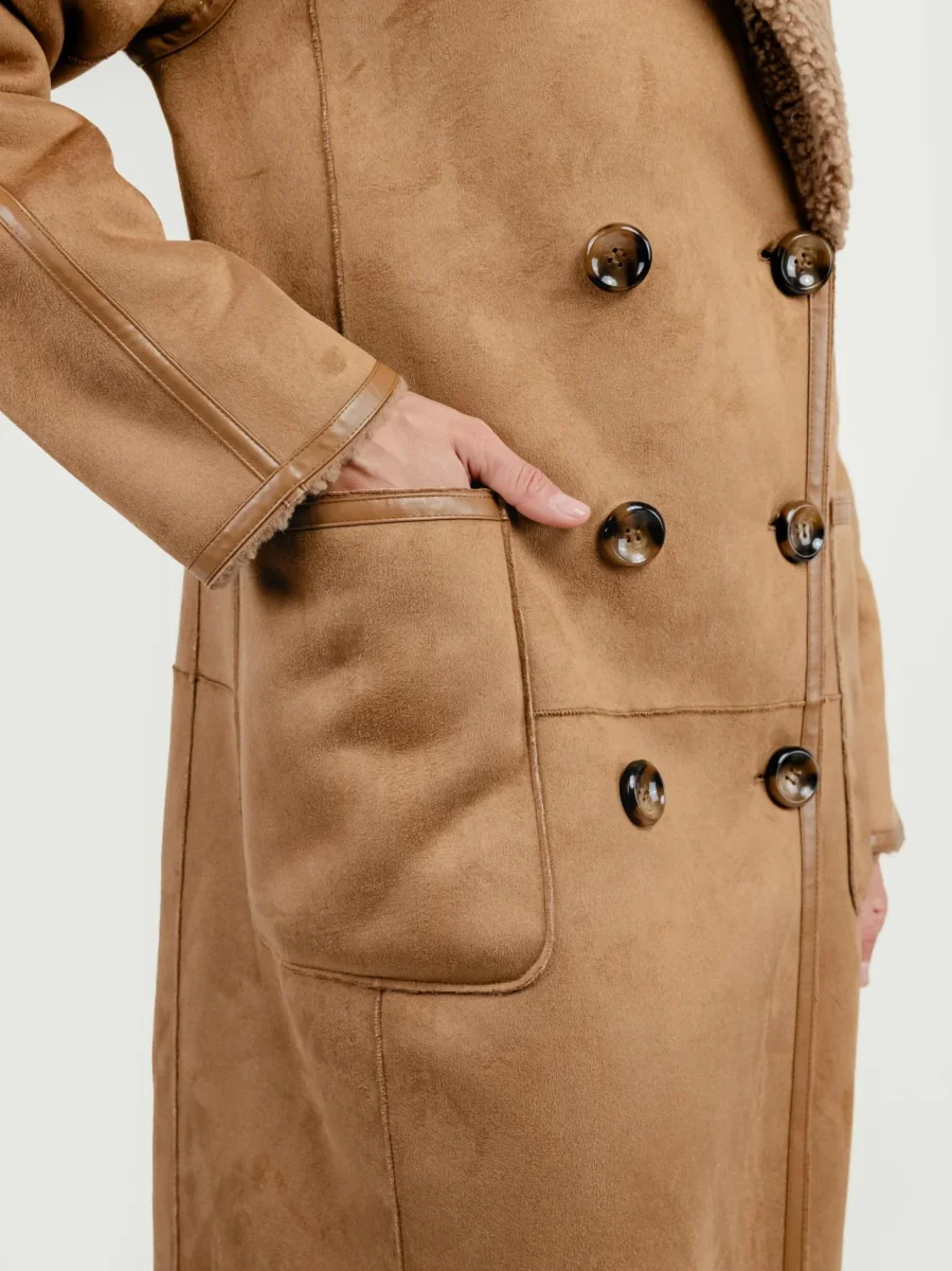 ECOMONTONE LUNGO REVERSIBILE CAMMELLO - immagine 5