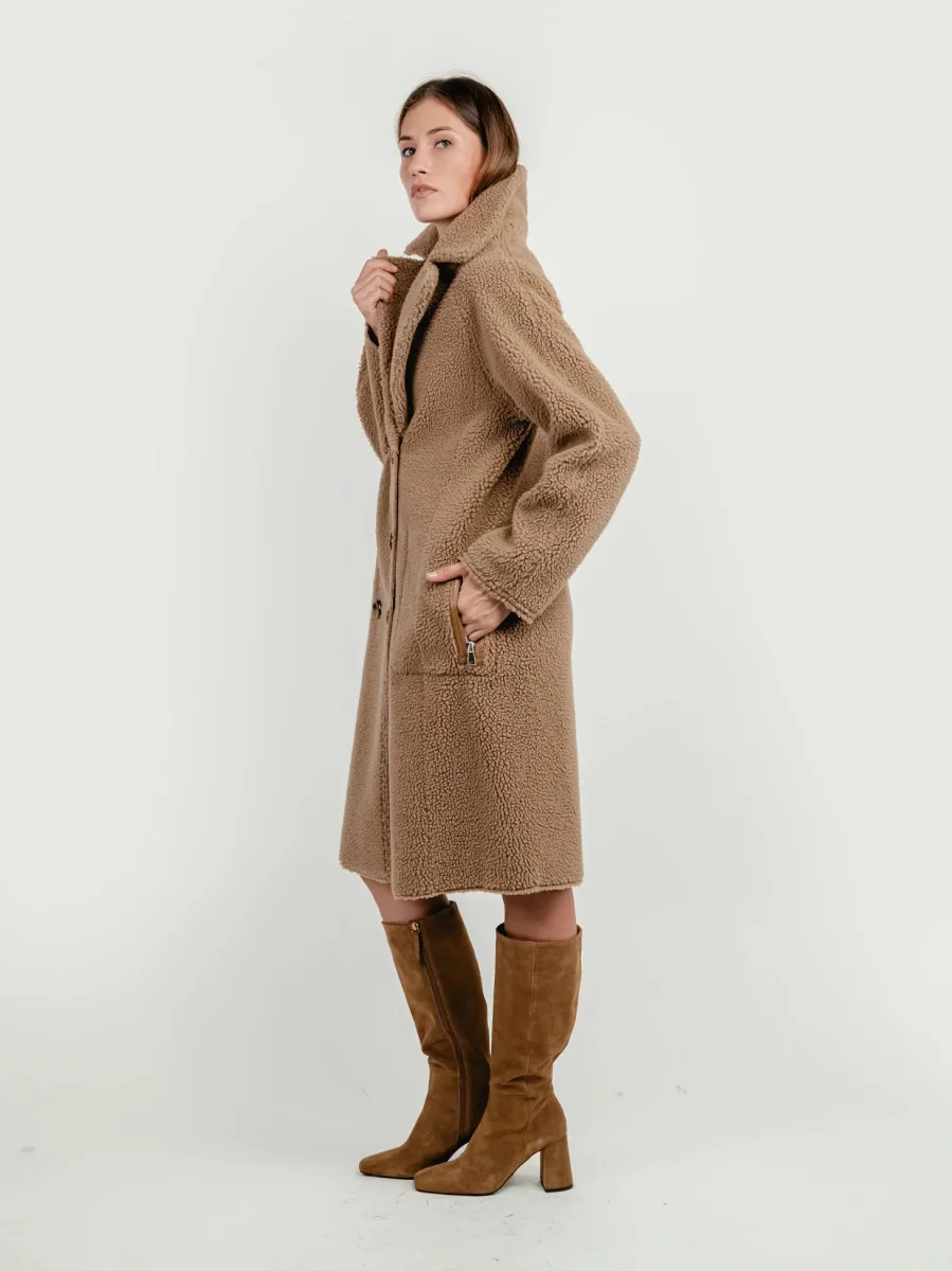 ECOMONTONE LUNGO REVERSIBILE CAMMELLO - immagine 7