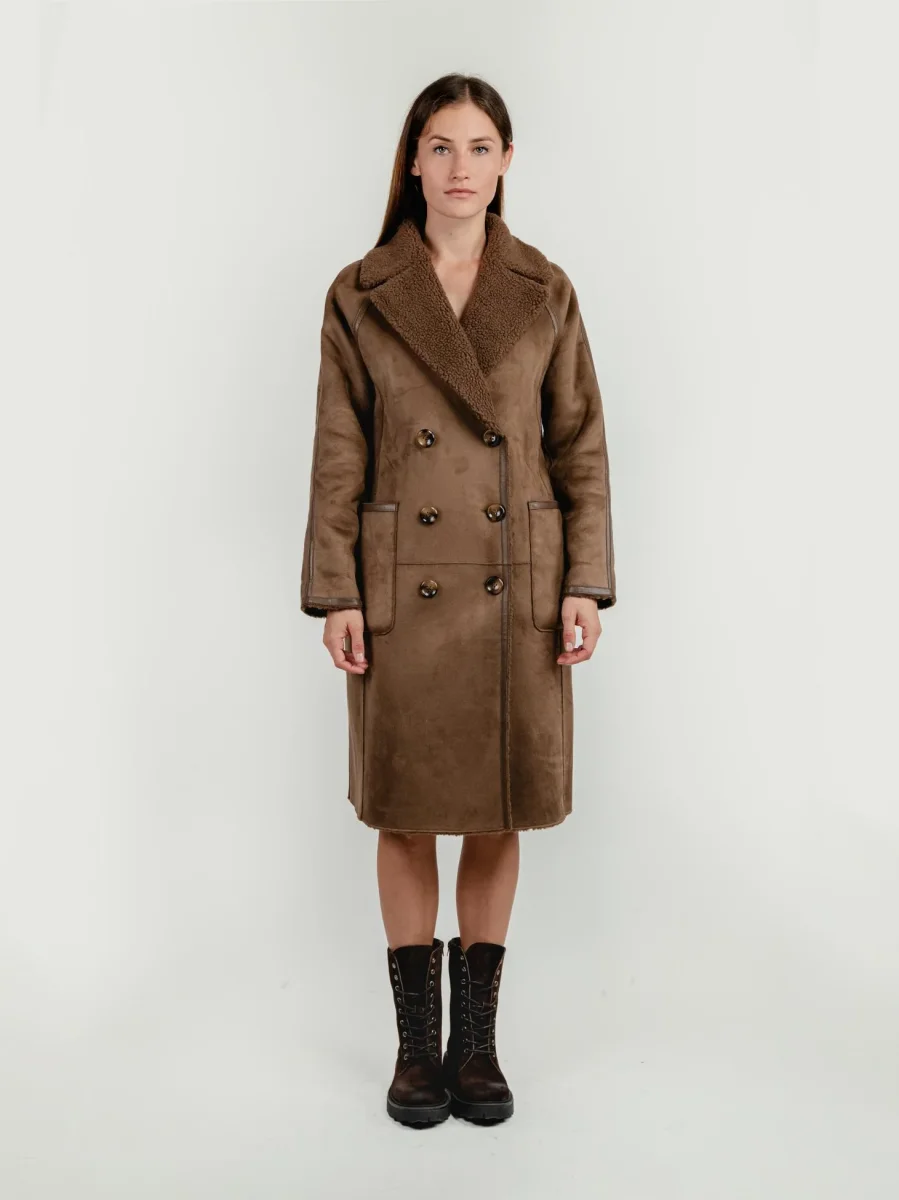 ECOMONTONE LUNGO REVERSIBILE CIOCCOLATO