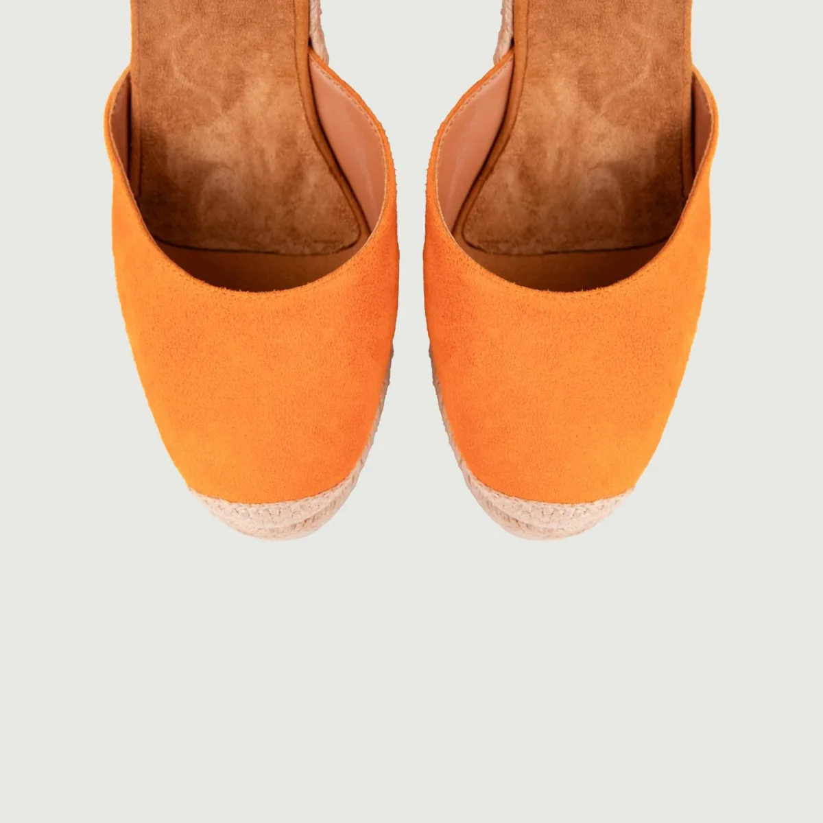 ESPADRILLAS SCAMOSCIATA ARANCIO CON LACCI - immagine 4