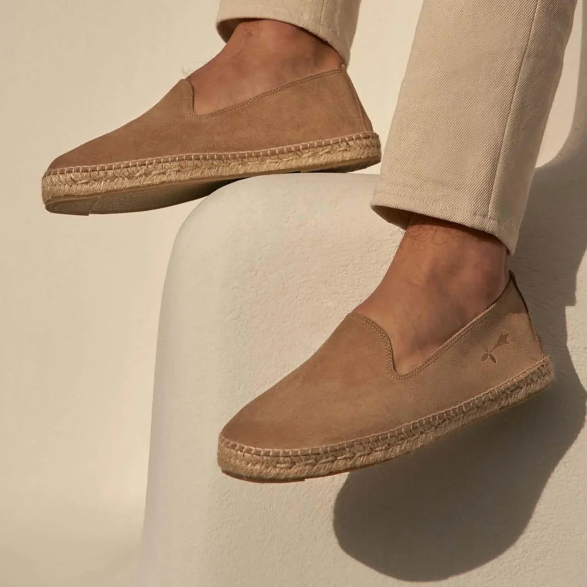 Espadrillas Hampton in camoscio beige - immagine 4