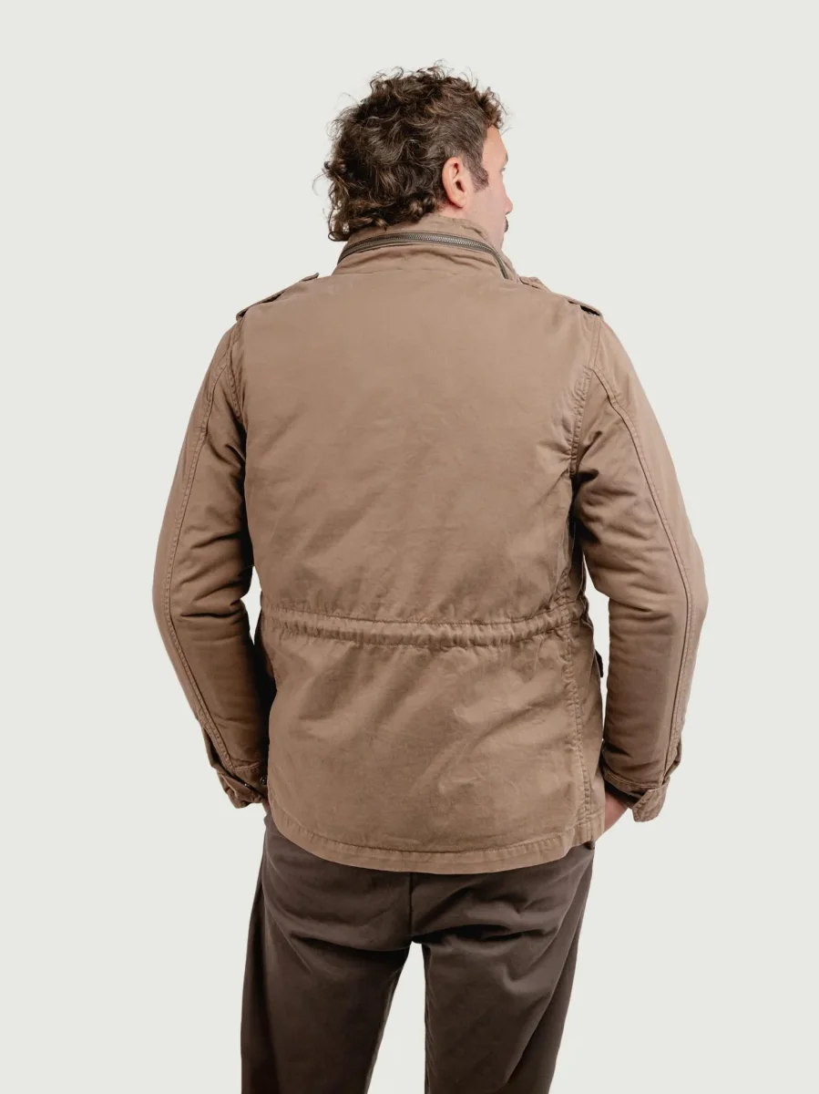 FIELD JACKET IN COTONE CON IMBOTTITURA SEPARABILE TORTORA - immagine 5