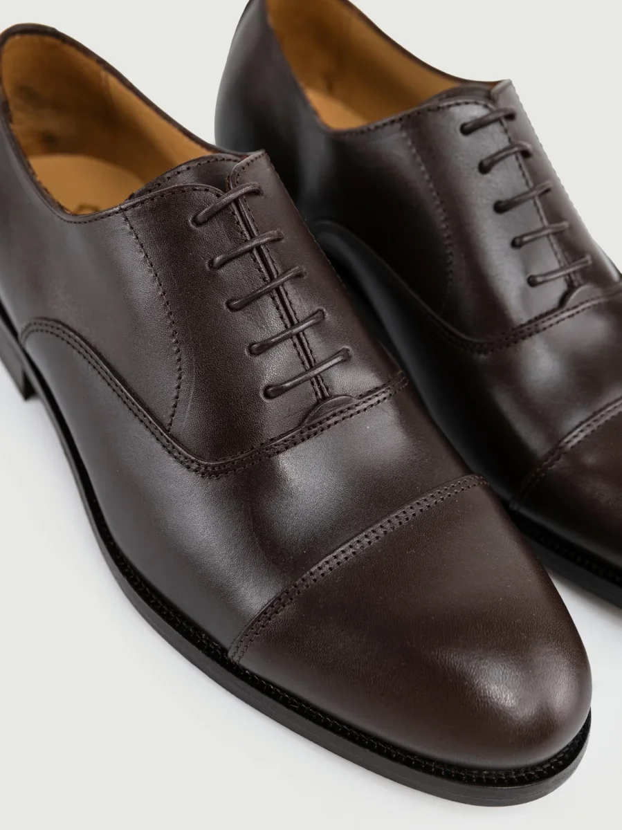 FRANCESINA IN PELLE DI VITELLO MARRONE - immagine 6