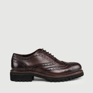 FRANCESINA IN PELLE SFUMATA TESTA MORO