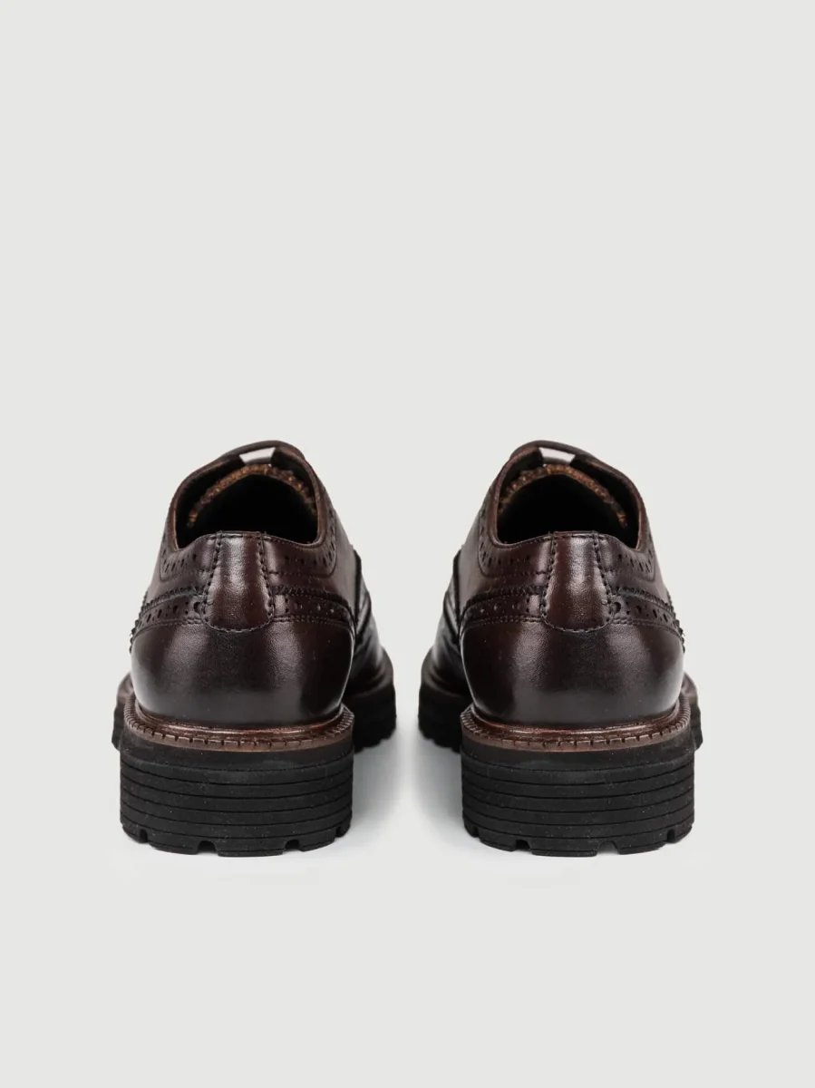 FRANCESINA IN PELLE SFUMATA TESTA MORO - immagine 4