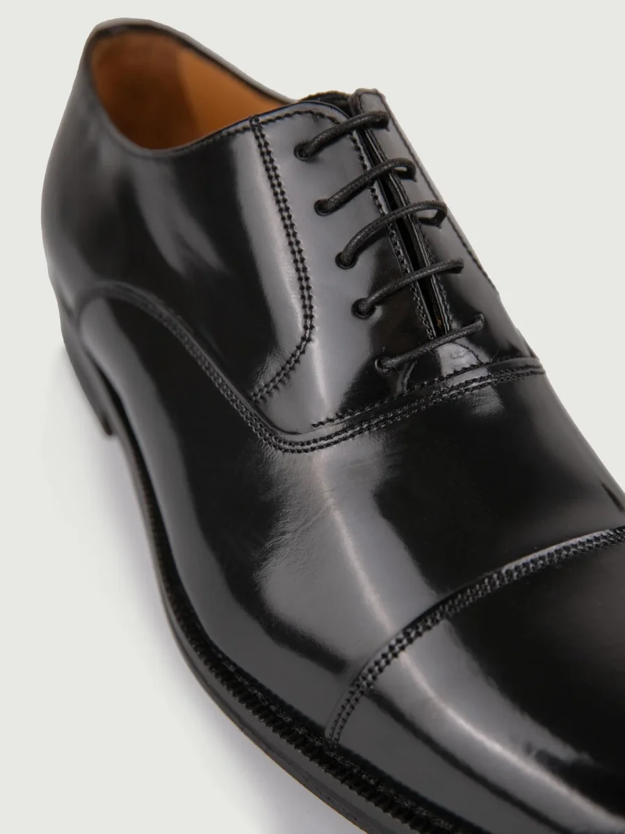 FRANCESINA IN PELLE SPAZZOLATA NERA - immagine 6