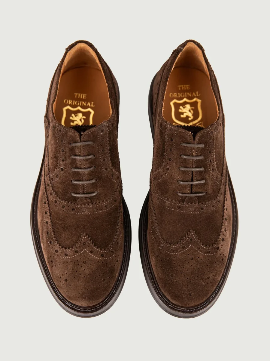 FRANCESINA SCAMOSCIATA MARRONE CODA DI RONDINE - immagine 4