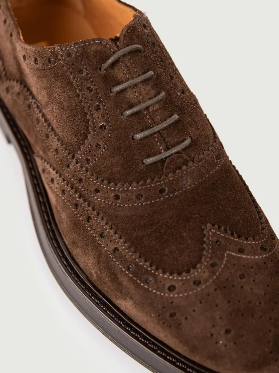 FRANCESINA SCAMOSCIATA MARRONE CODA DI RONDINE - immagine 6