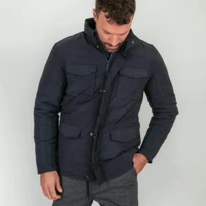 Field jacket blu imbottita