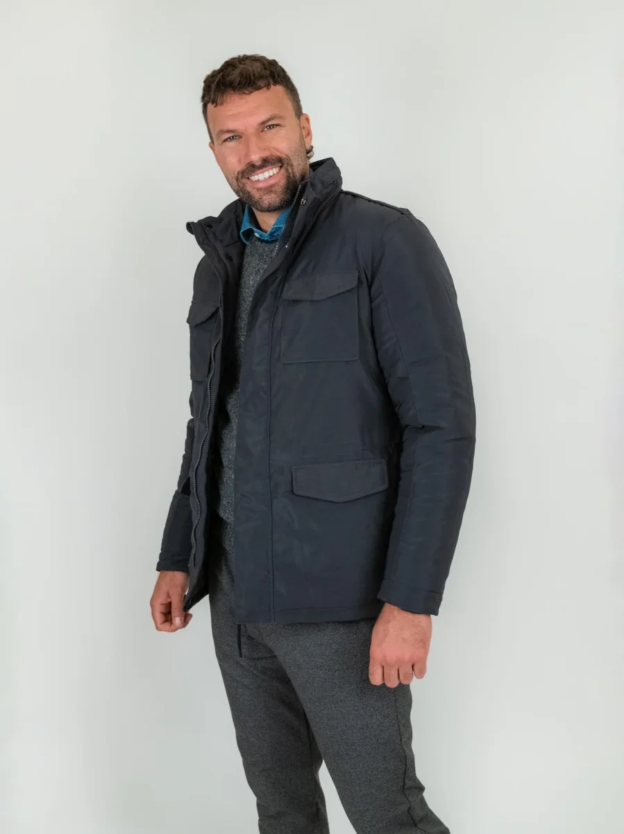 Field jacket blu imbottita - immagine 5