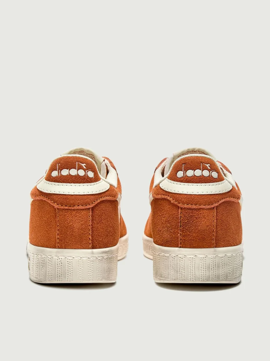 GAME L LOW SUEDE WAXED ARANCIO CORALLO - immagine 4