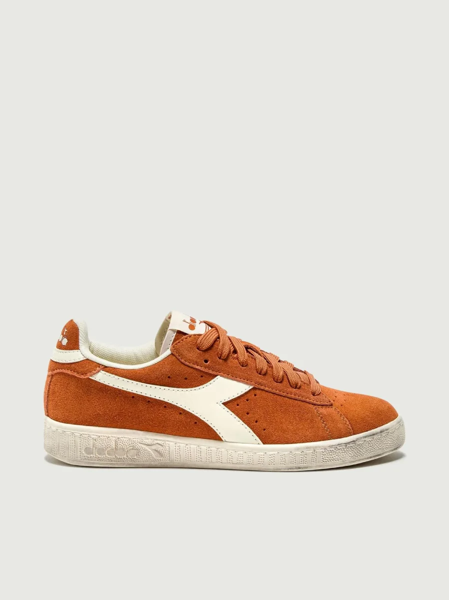 GAME L LOW SUEDE WAXED ARANCIO CORALLO