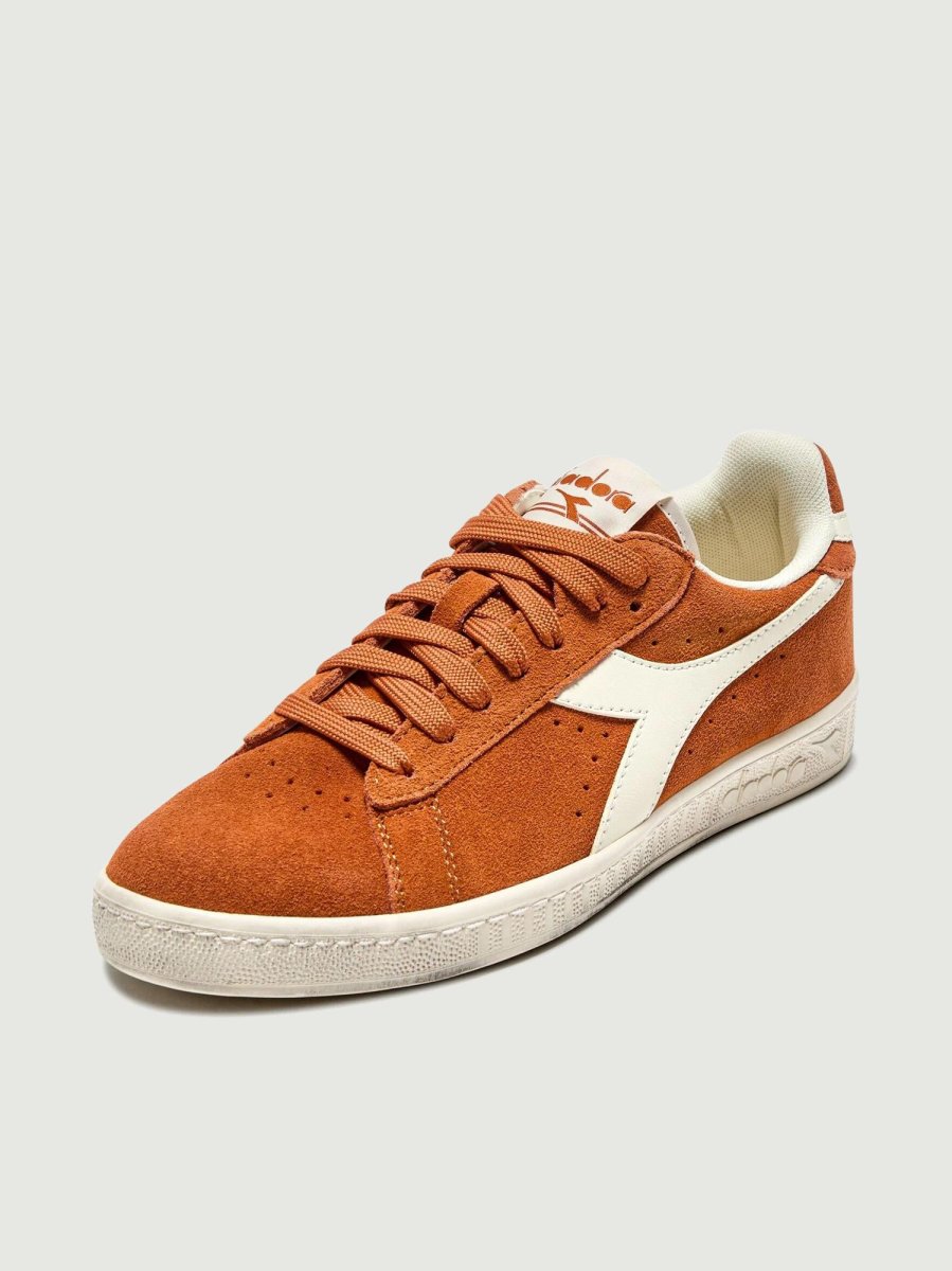 GAME L LOW SUEDE WAXED ARANCIO CORALLO - immagine 3
