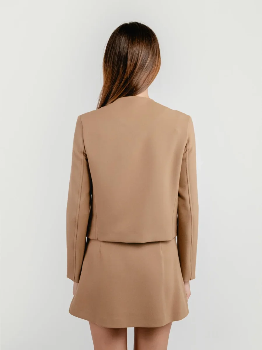 GIACCA CON COLLO ROTONDO CAMMELLO - immagine 5