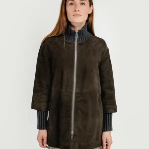 GIACCA DESIRE IN CAMOSCIO TESTA MORO