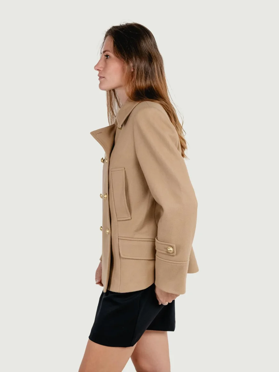 GIACCA DOPPIOPETTO IN MISTO LANA CAMMELLO - immagine 4