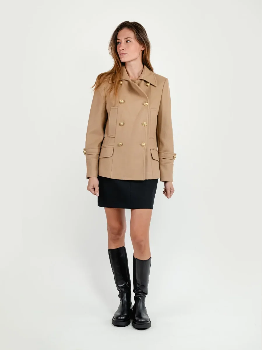 GIACCA DOPPIOPETTO IN MISTO LANA CAMMELLO - immagine 3