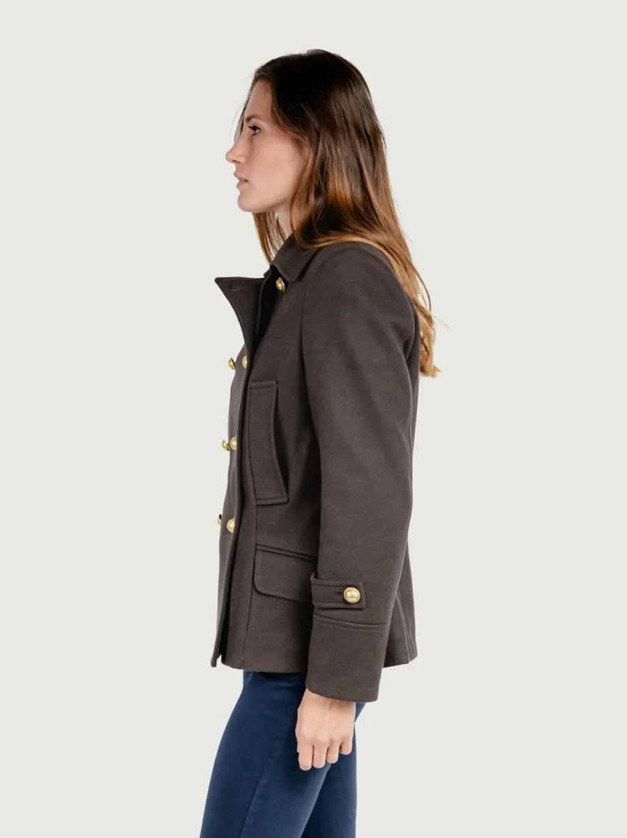 GIACCA DOPPIOPETTO IN MISTO LANA TESTA MORO - immagine 4