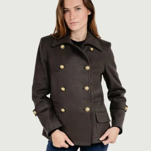 GIACCA DOPPIOPETTO IN MISTO LANA TESTA MORO