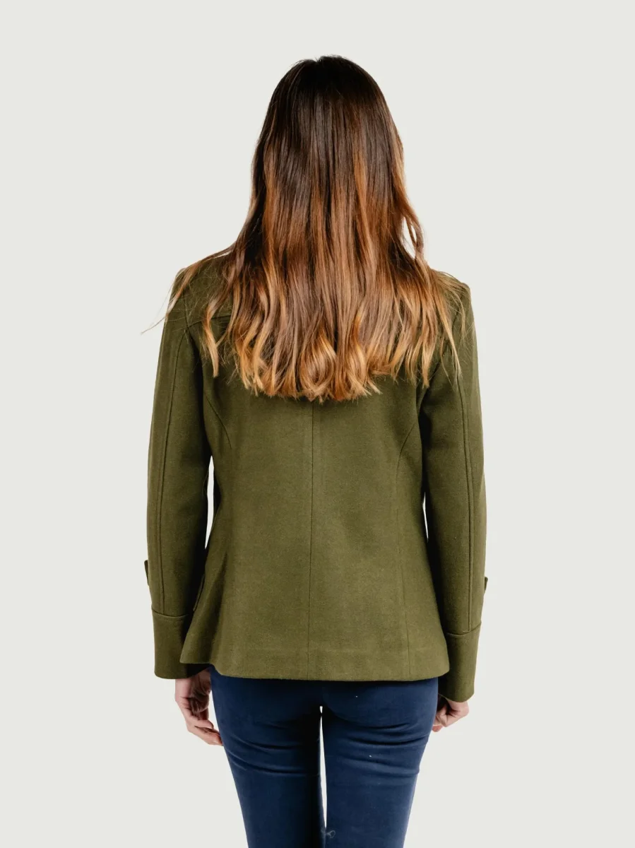 GIACCA DOPPIOPETTO IN MISTO LANA VERDE MILITARE - immagine 5