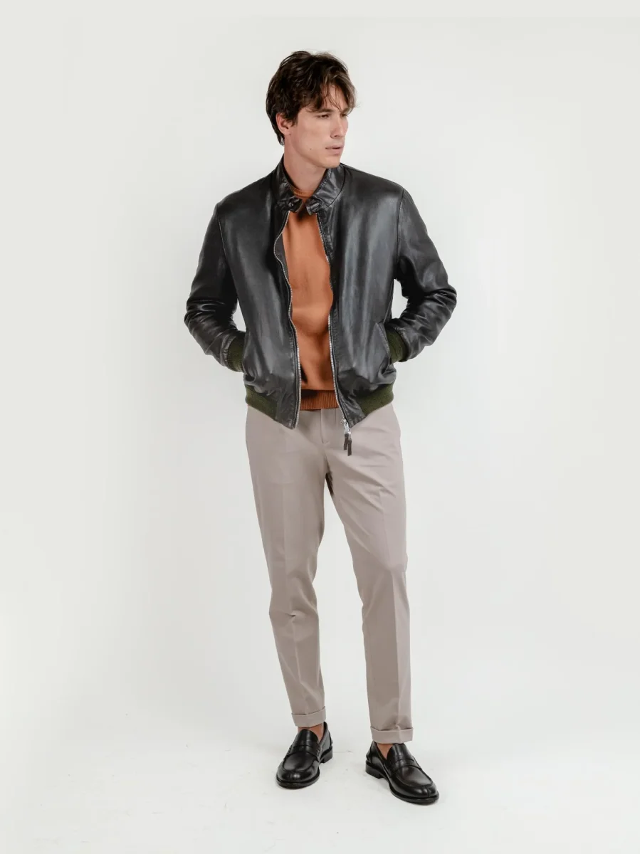 GIACCA IN PELLE TESTA MORO EAST VILLAGE - immagine 9