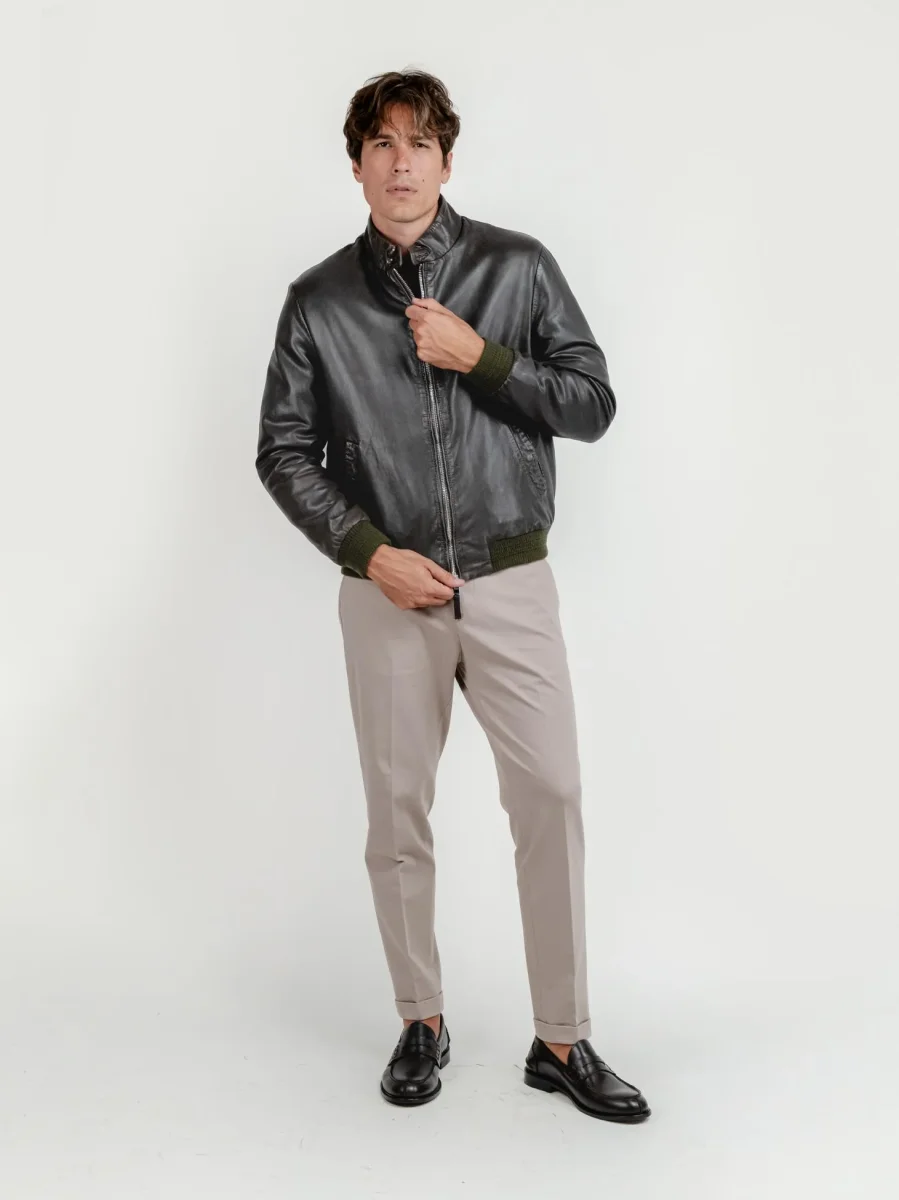 GIACCA IN PELLE TESTA MORO EAST VILLAGE - immagine 8