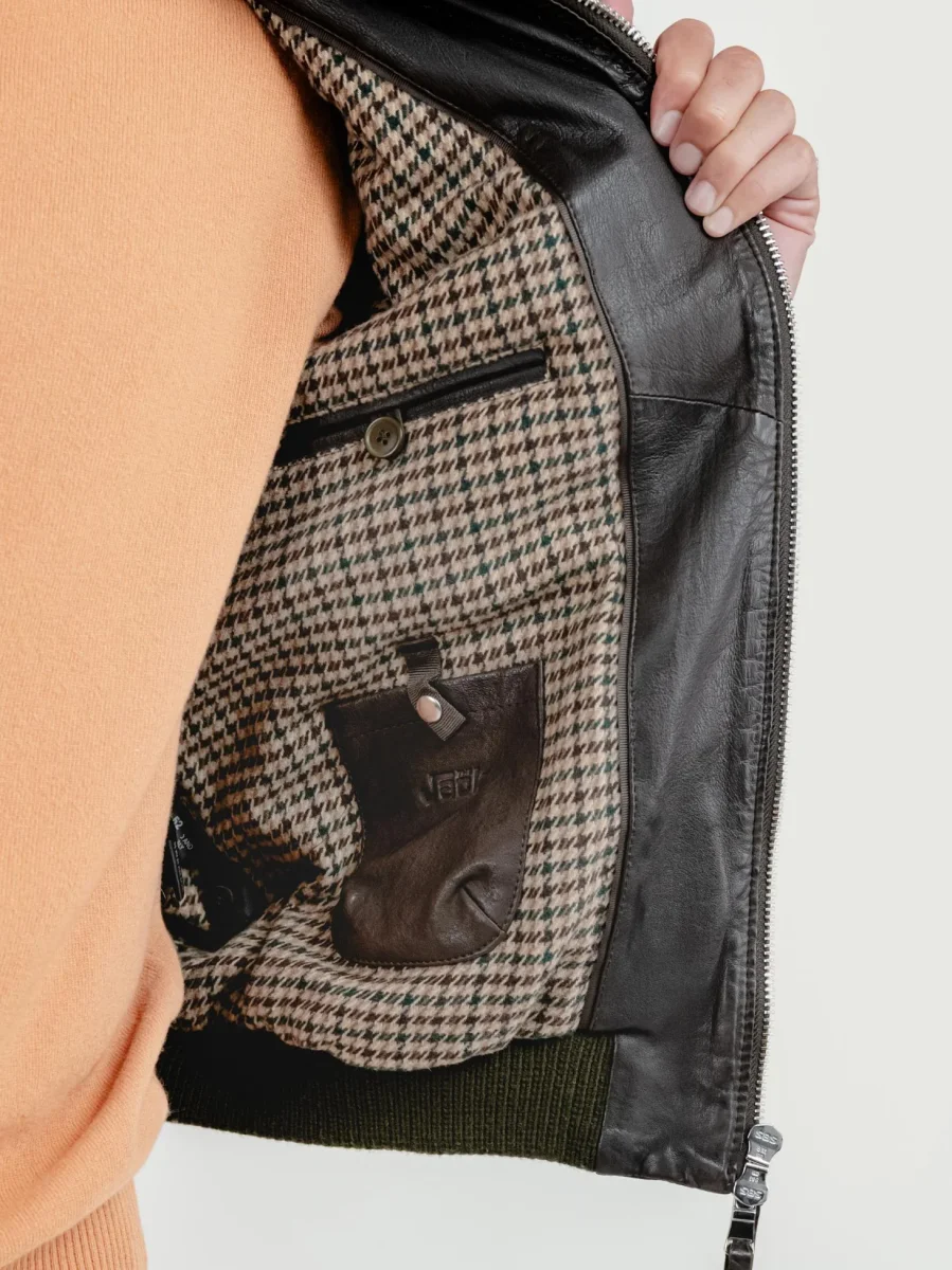 GIACCA IN PELLE TESTA MORO EAST VILLAGE - immagine 7