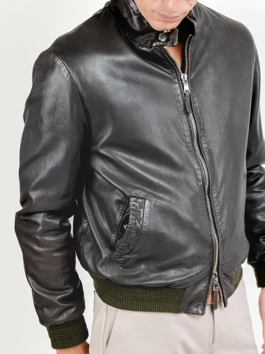 GIACCA IN PELLE TESTA MORO EAST VILLAGE - immagine 6