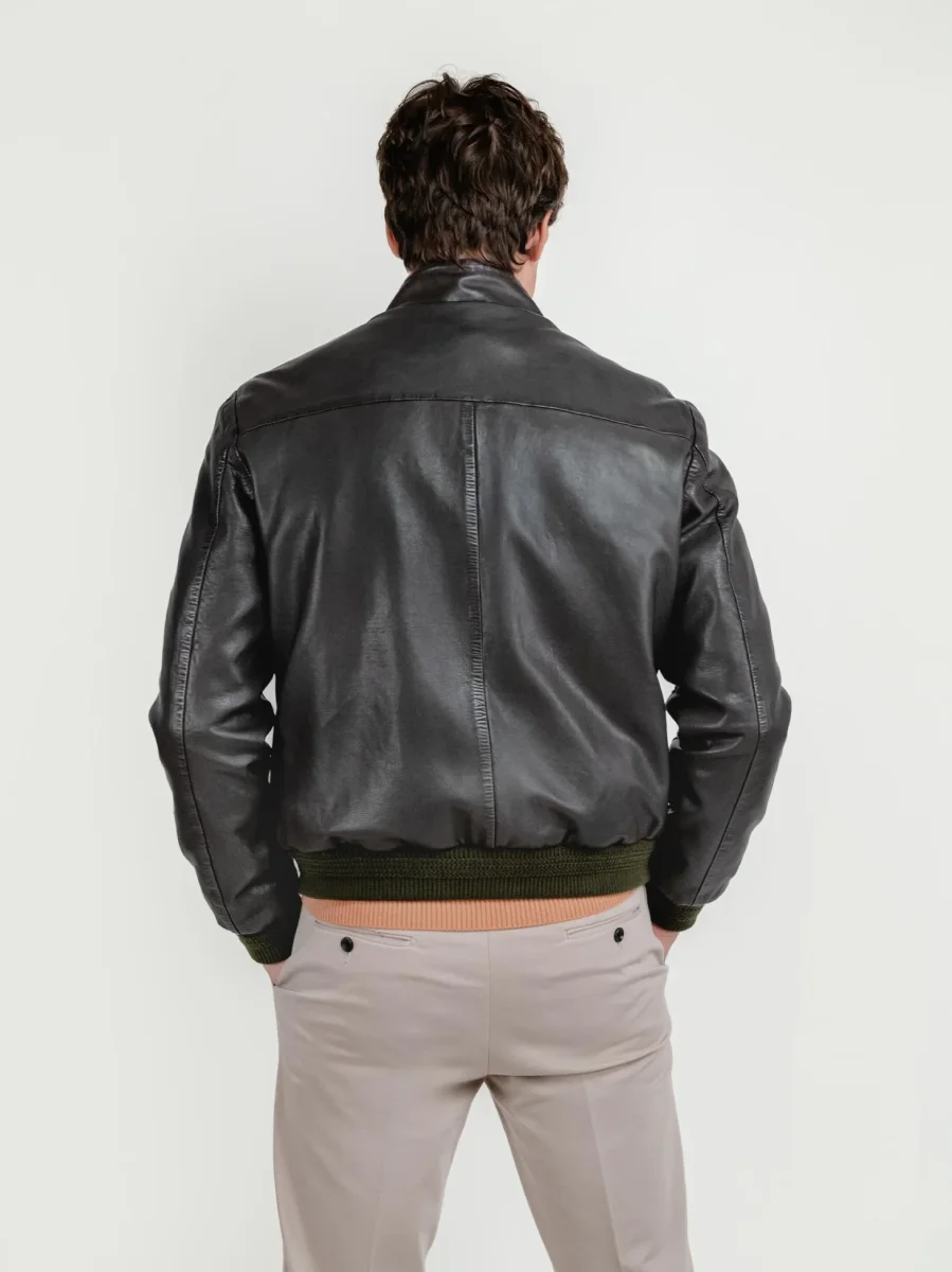 GIACCA IN PELLE TESTA MORO EAST VILLAGE - immagine 5