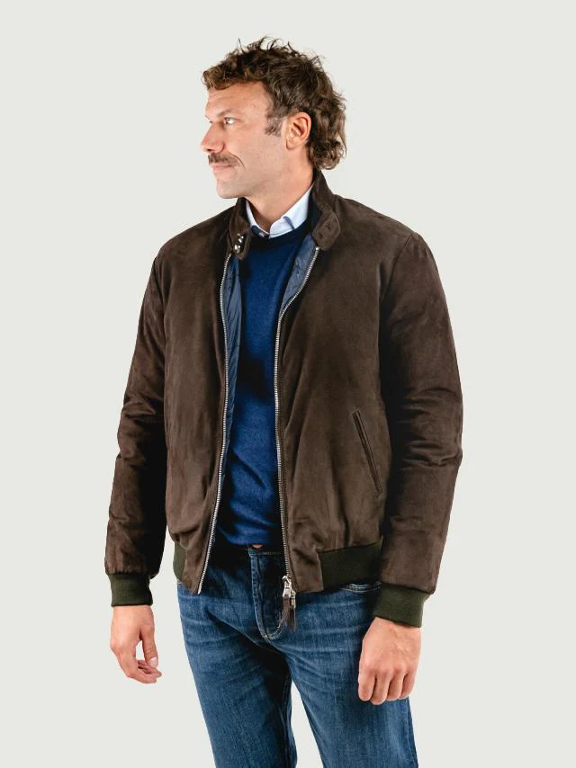 GIACCA ELVIS IN CAMOSCIO TESTA MORO - immagine 4