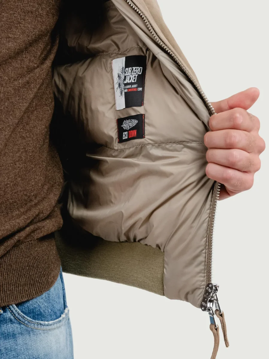 GIACCA ELVIS IN CAMOSCIO TORTORA - immagine 5