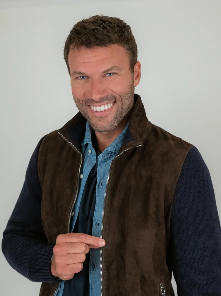 GIACCA FRANCIS IN CAMOSCIO MARRONE - immagine 7