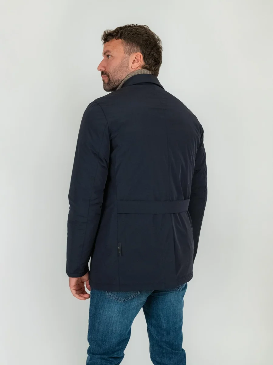 GIACCA IMPERMEABILE IMBOTTITA DOPPIOPETTO BLU - immagine 5