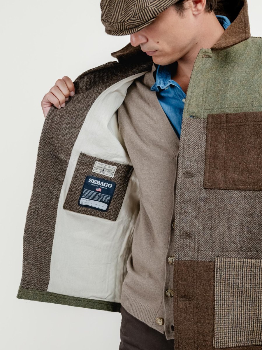 GIACCA IN LANA MODELLO DORR PATCHWORK MULTICOLOR - immagine 7