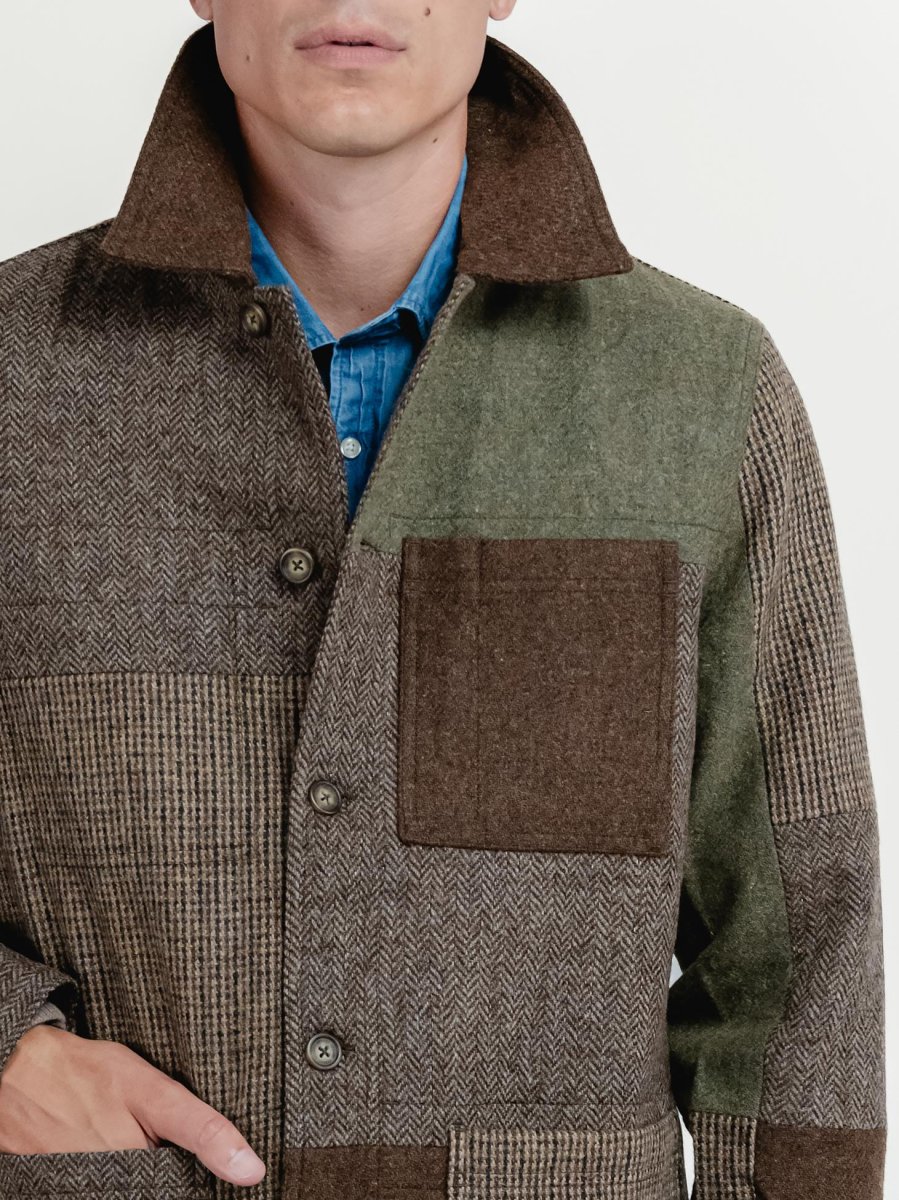 GIACCA IN LANA MODELLO DORR PATCHWORK MULTICOLOR - immagine 6