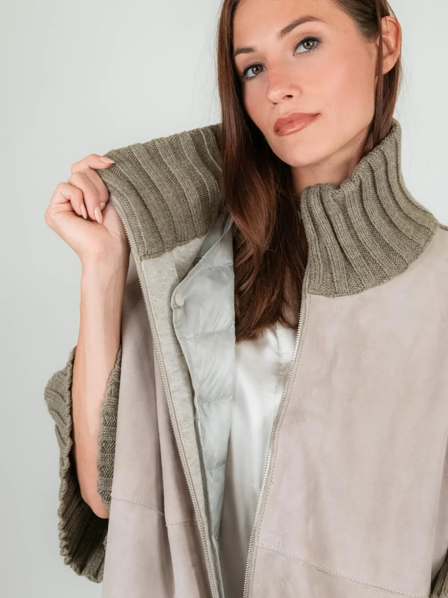 GIACCA MANTELLA ADELE CON PIUMINO 3 IN UNO BEIGE - immagine 5